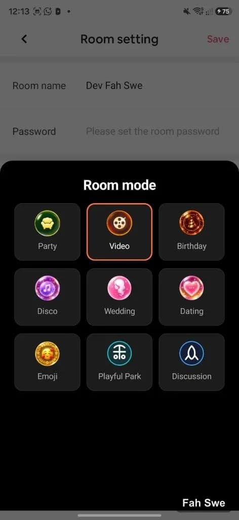 Cat Stream Room mode picker Party Video Dating Emoji. ক্যাট স্ট্রিম রুম মোড পিকার — পার্টি ভিডিও ডেটিং ইমোজি