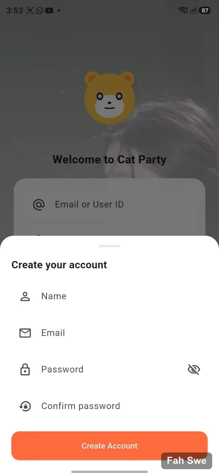 CPE FS অ্যাকাউন্ট তৈরি — রেজিস্ট্রেশন ফর্ম