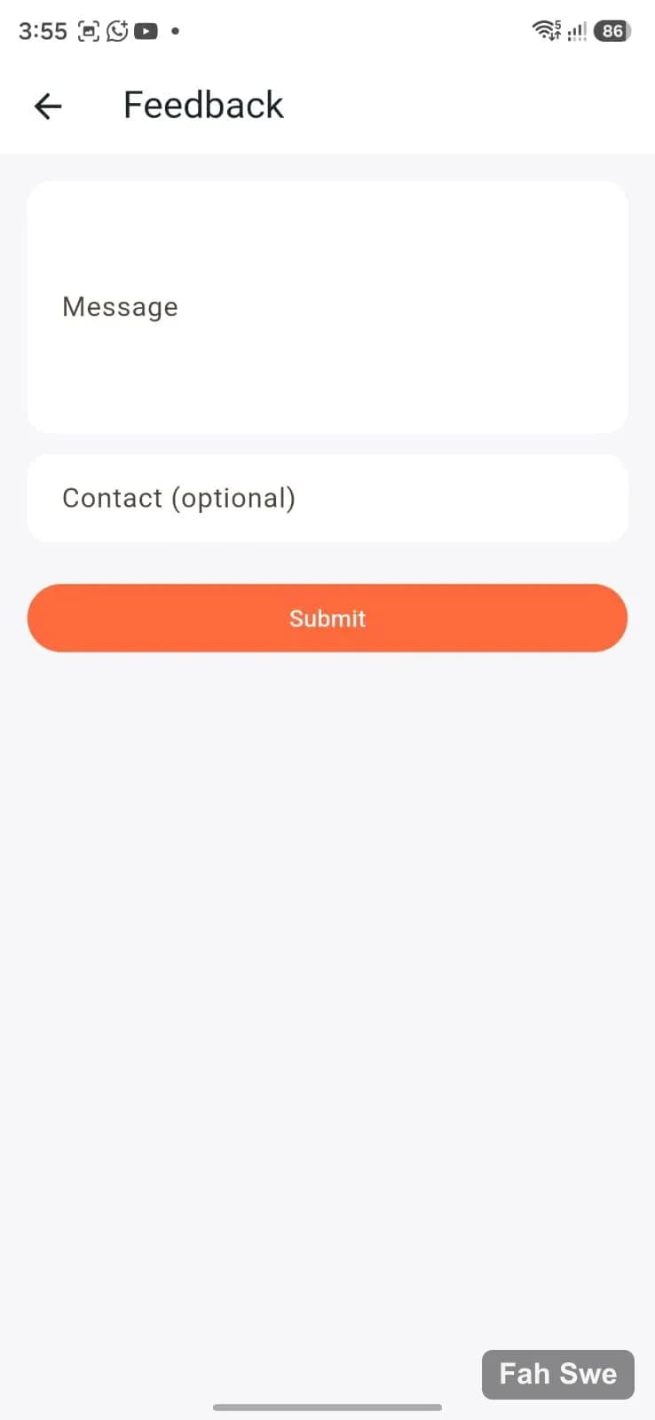 CPE FS feedback — সাপোর্ট ফর্ম category