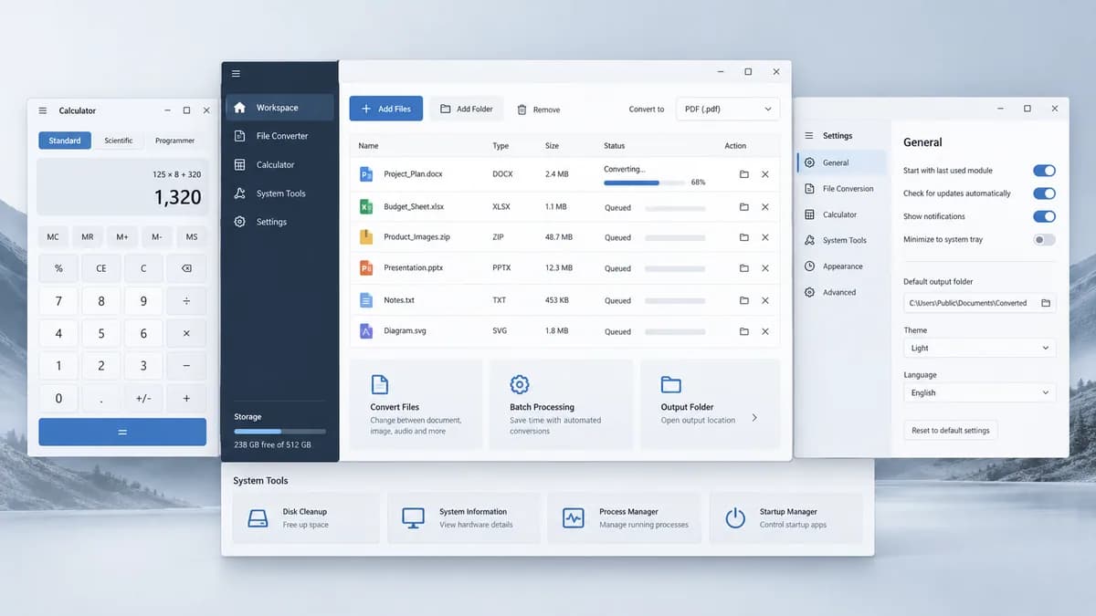 কম্পিউটার টুলস ও ইউটিলিটি — software product preview