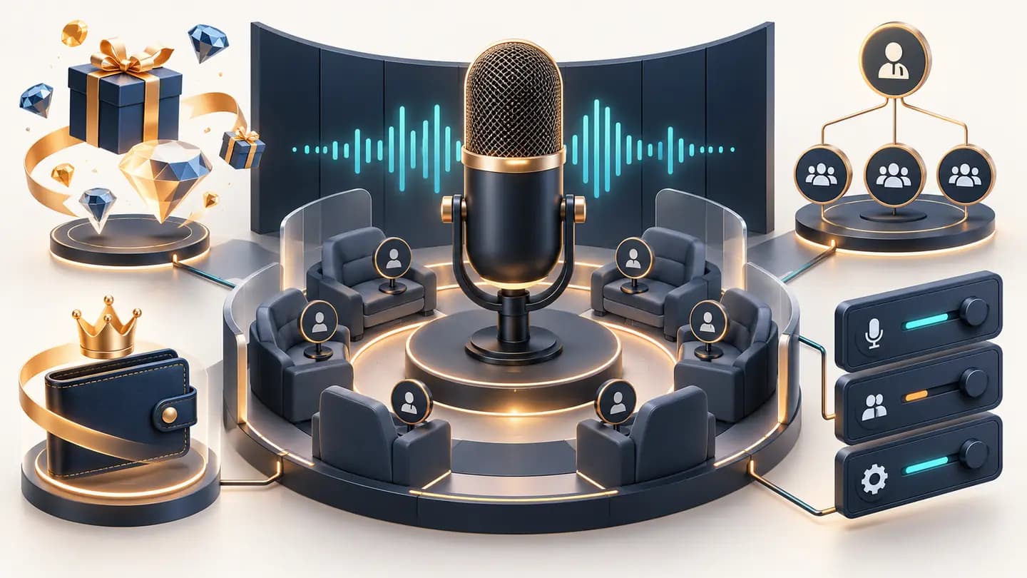 CPE FS App — Voice Party Live Platform Source Loan — feature illustration