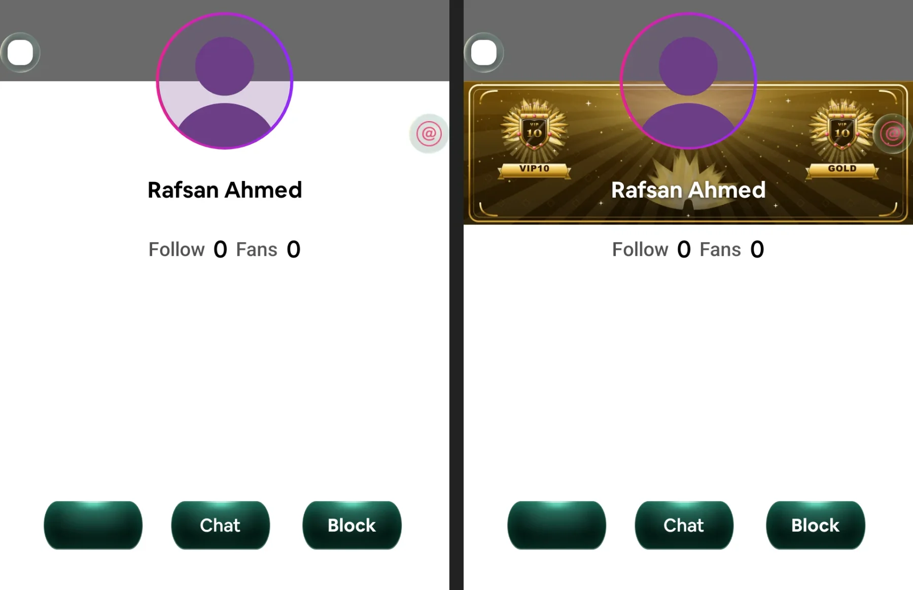 Fah Swe Hiku Live VIP artwork — Android room card interface preview