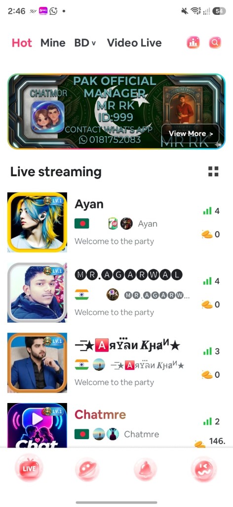 Live Stream Enterprise — Hot Rooms