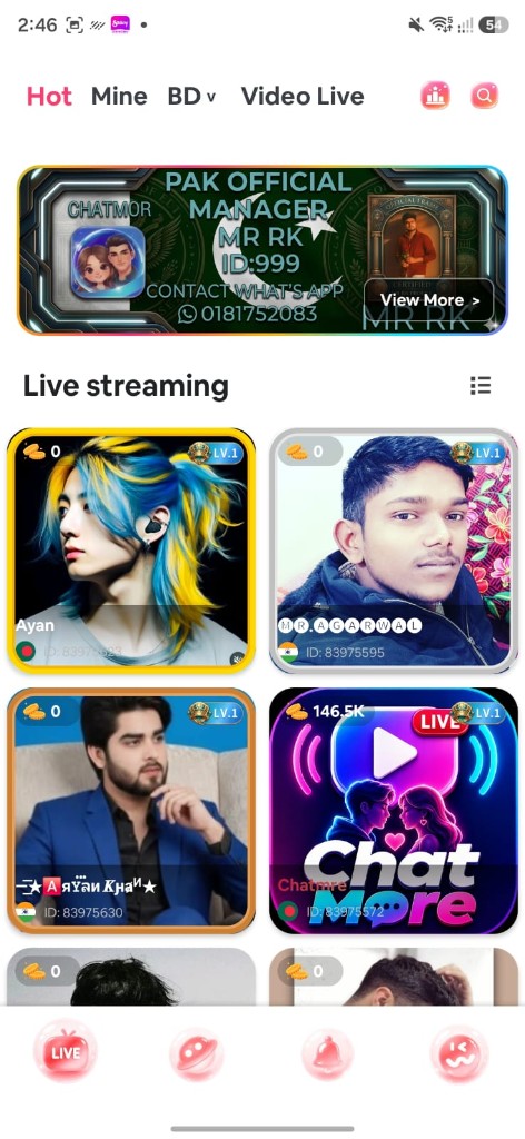Live Stream Enterprise — Grid & Party
