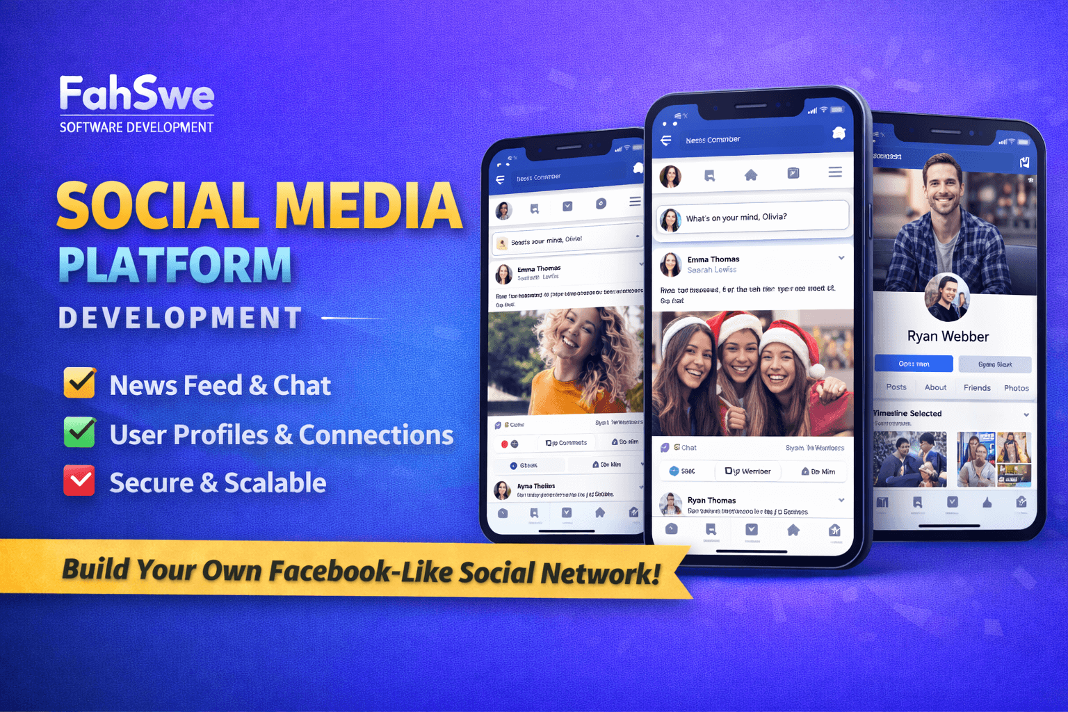 Social Media Platform Development Portfolio | FahSwe